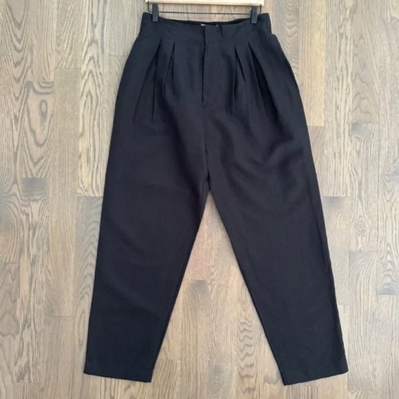 DÔEN Black Linen Louvre Pant, NWT - Picture 5 of 7